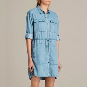 AllSaints Millie Shirt Waist Dress